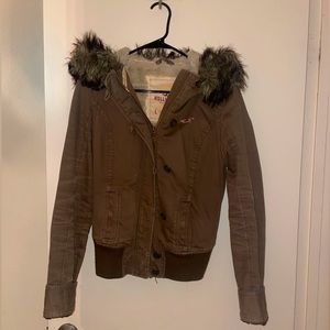Fur Lined Hollister Jacket size L